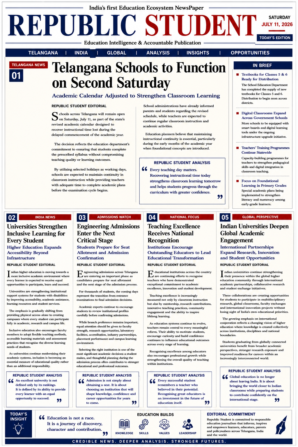 Republic Student | July 11, 2026 | Education Intelligence Edition